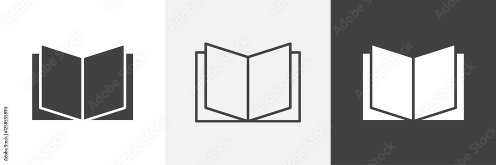 Book icons graphics pack vectors. Book icons graphics pack vectors.