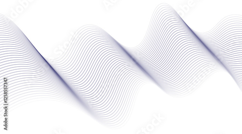 Modern abstract glowing wave background. Dynamic flowing wave lines design element. 