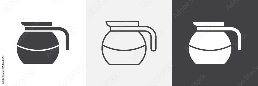 Coffee pot icons graphics pack vectors. Coffee pot icons graphics pack vectors.