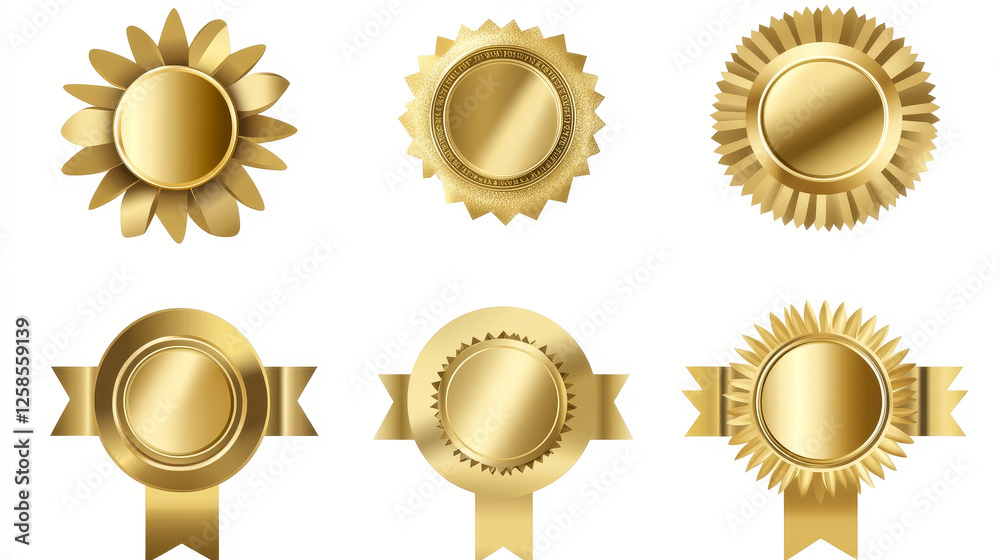 Golden award ribbon banners for text. Blank Gold award Ribbon Collection Pack Template. Collection of Different Empty Gold Ribbon and Label Design. Vector of various shapes Golden award ribbon banners for text. Blank Gold award Ribbon Collection Pack Template. Collection of Different Empty Gold Ribbon and Label Design. Vector of various shapes