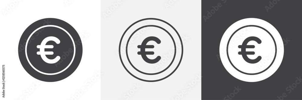 Euro icons graphics pack vectors. Euro icons graphics pack vectors.