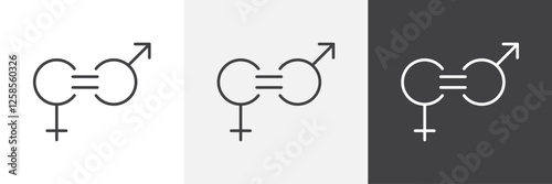 Equality icons graphics pack vectors.