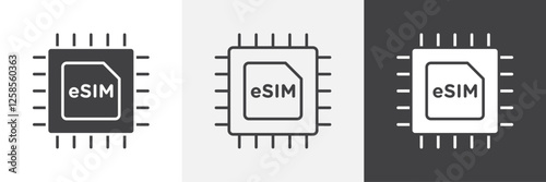 ESIM icons graphics pack vectors.