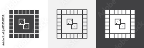 Game board icons graphics pack vectors.