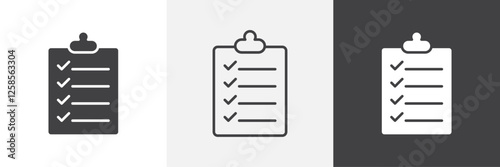 List check icons graphics pack vectors.