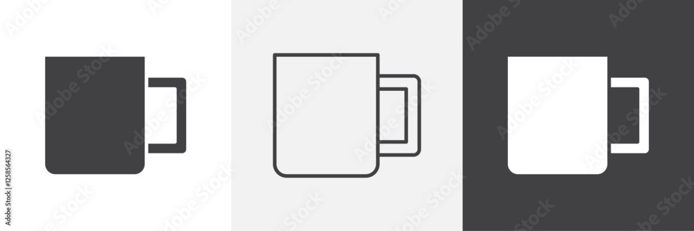 Mug icons graphics pack vectors. Mug icons graphics pack vectors.