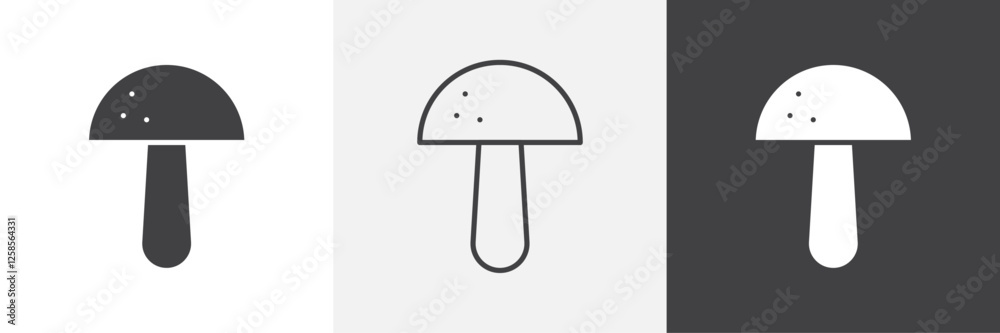 Mushroom icons graphics pack vectors. Mushroom icons graphics pack vectors.