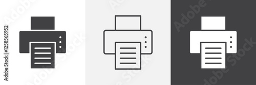Print icons graphics pack vectors.