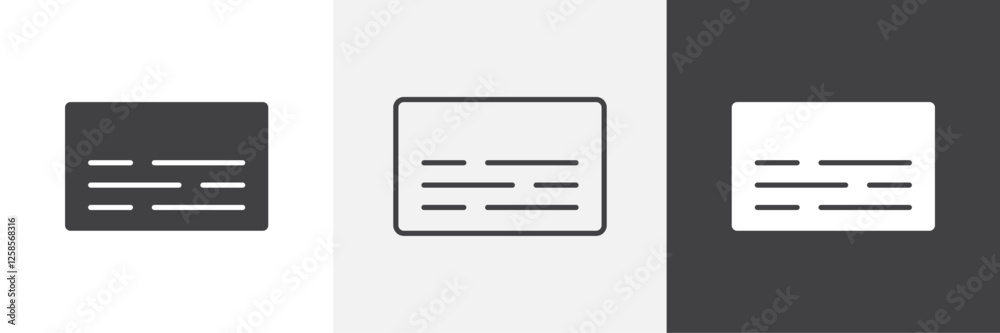 Subtitles icons graphics pack vectors.