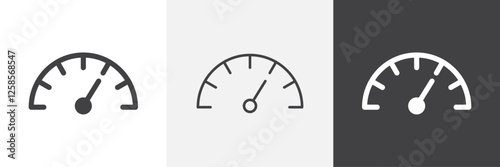 Tachometer icons graphics pack vectors.