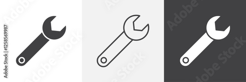 Wrench icons graphics pack vectors.