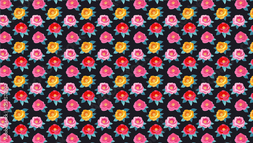 美しい花の模様の背景