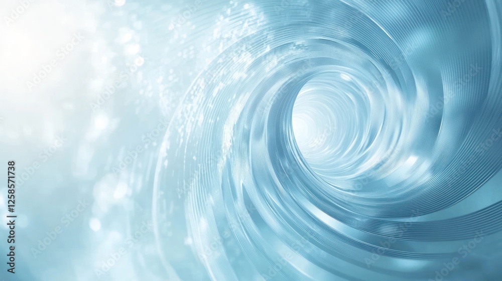 An ethereal blue swirl of water creates a serene and calming atmosphere, perfect for evoking feelings of tranquility and peace in your designs.