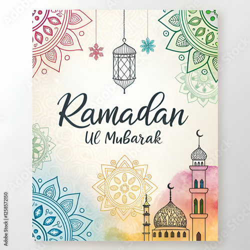 Ramadan ul Mubarak greetings cards 