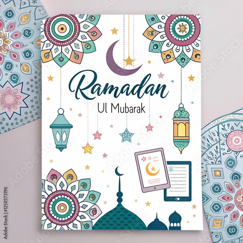 Ramadan ul Mubarak greetings cards 