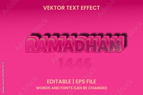 Editable Ramadan effect text
