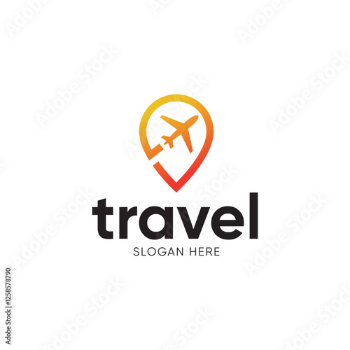 Simple Suitcase Travel Logo. Travel Bag and Plane Logo For Traveling Business Company. Free Download Simple Suitcase Travel Logo. Travel Bag and Plane Logo For Traveling Business Company. - GFXLoad