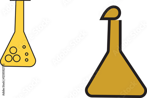 vector illustration of a test tube