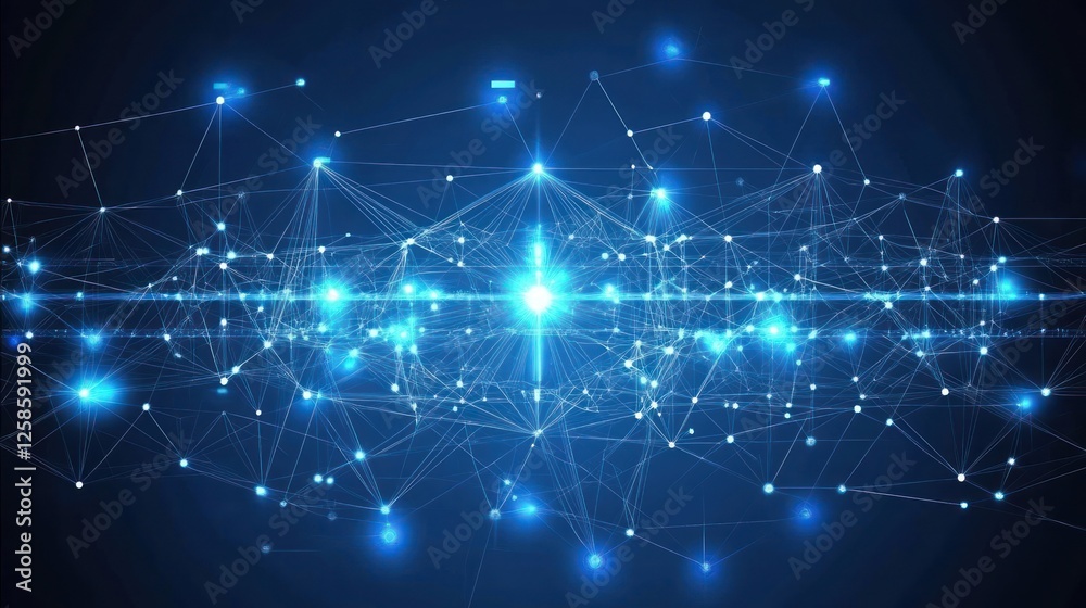 Abstract digital network connection. (2) Abstract digital network connection. (2)
