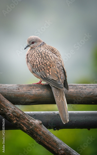 Spotted Dove (Streptopelia, Spilopelia chinensis ceylonensis) in Sri Lanka, Asia photo