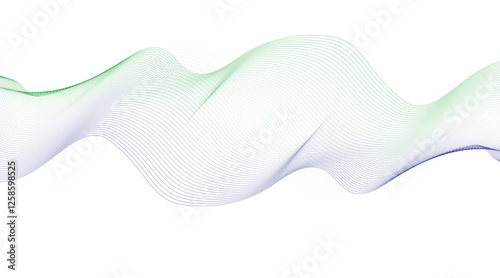 Thin wavy line abstract background. Abstract black lines wave curve motion on white, Curve wave seamless pattern.