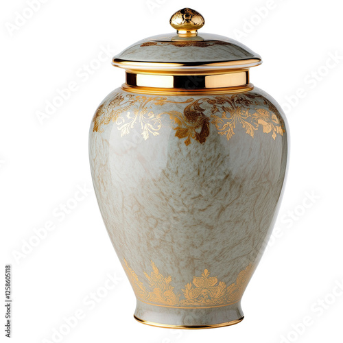 Wallpaper Mural Traditional Asian Buddhist Funeral Urn Isolated on White Background Torontodigital.ca