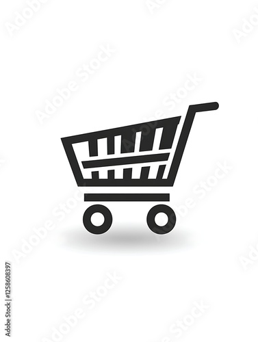 Wallpaper Mural Black Silhouette Shopping Cart Torontodigital.ca