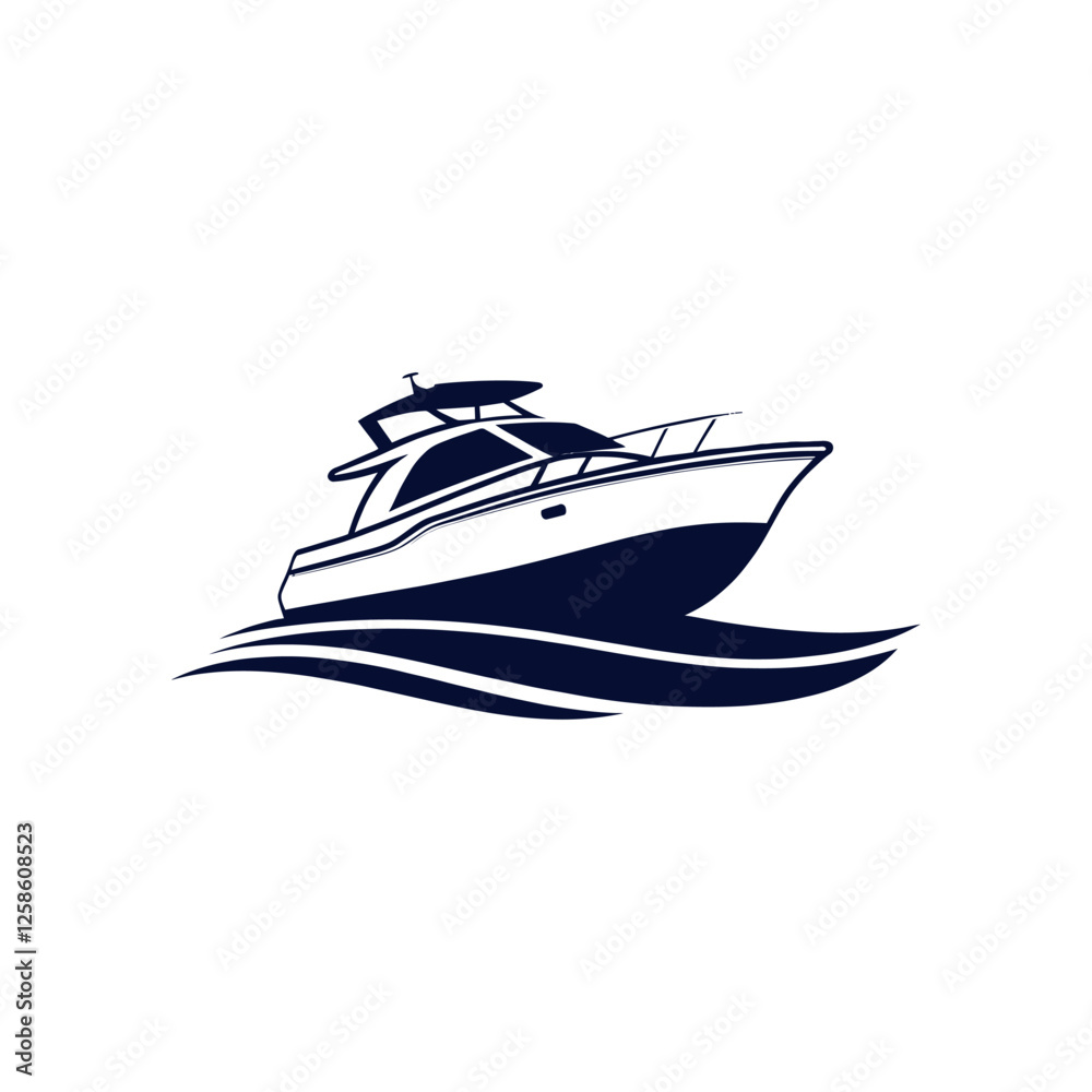 boat silhouette logo vector line art logo design boat silhouette logo vector line art logo design