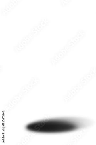 a set of ellipsoid shadows from objects, isolated