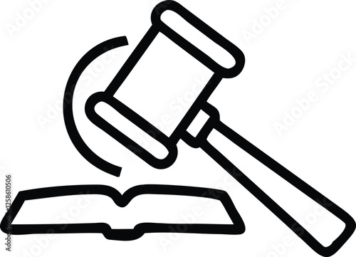 Legal Hammer (Gavel on Book)