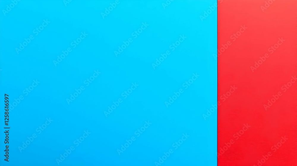 Naklejka premium Abstract Visual Composition Of Two Color Blocks