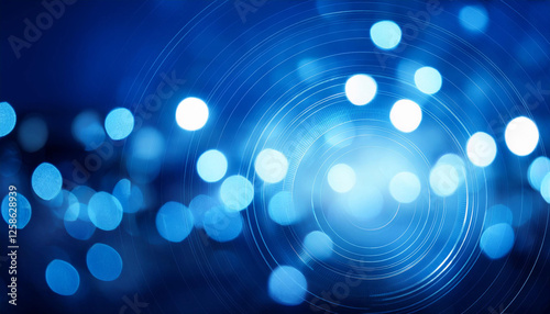 gentle light blurred blue history round bokeh
