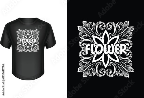 Flower t-shirt design - flower.