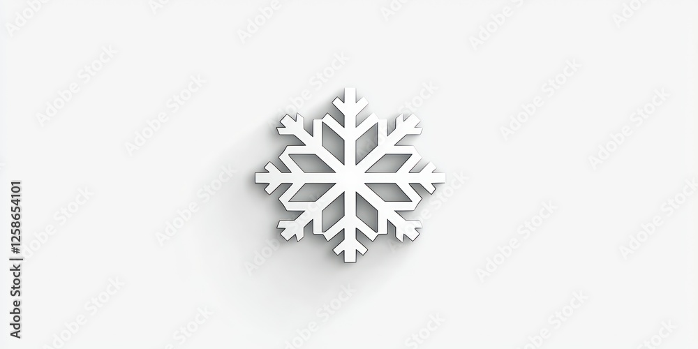 A small, sleek snowflake icon in white, perfect for digital designs or winter-themed apps. A small, sleek snowflake icon in white, perfect for digital designs or winter-themed apps.