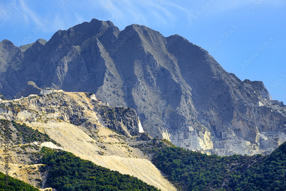 Marble quarries around the city of Carrara, Tuscany, Italy
