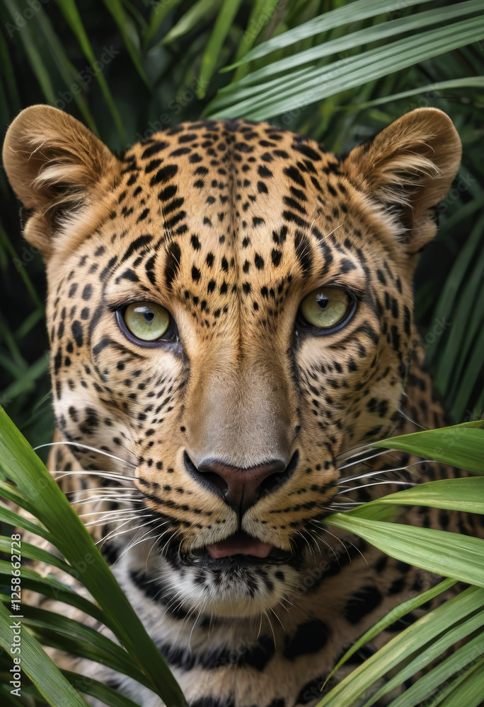 Fototapeta premium Feral Gaze: The Spirit of the Jungle