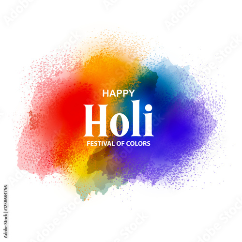 vector illustration of Colorful background for festival of colors Holi celebrated in India