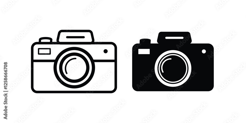 Camera icon vector illustration. photo camera sign and symbol. photography icon. Camera icon vector illustration. photo camera sign and symbol. photography icon.