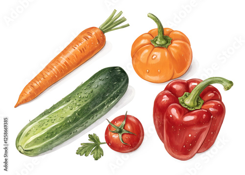 set of vegetables png