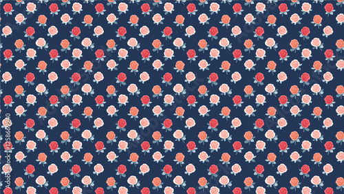 美しい花のイラスト、パターン背景