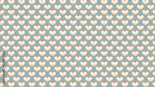 かわいいお茶碗、イラスト、パターン