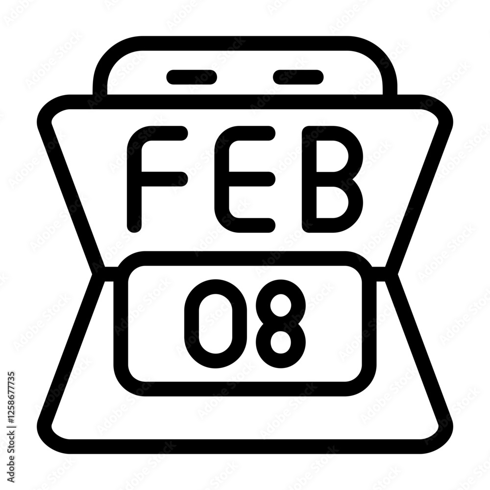 February 8 Icon