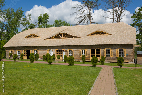 thatched roof cottage