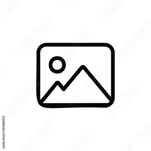 No image available icon. vector flat black simple trendy style illustration for web and app.