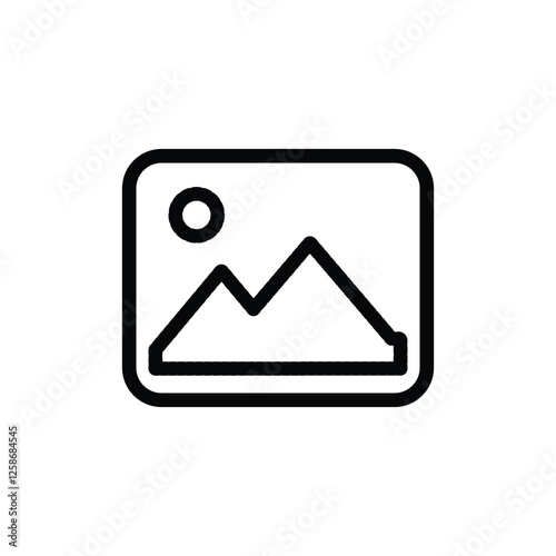 No image available icon. vector flat black simple trendy style illustration for web and app.