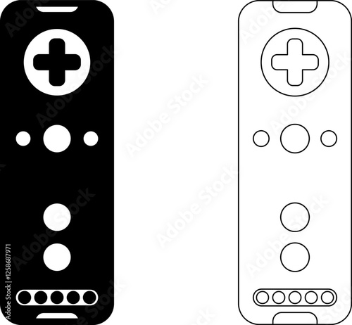 Games icon vector. Gamepad new concept. Black and white game controller symbol trendy flat and simple style icon for web site design, logo, app, game UI isolated on white background.