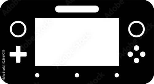 Games icon vector. Gamepad New concept. Black and white game controller symbol trendy flat and simple style icon for web site design, logo, app, game UI isolated on white background.