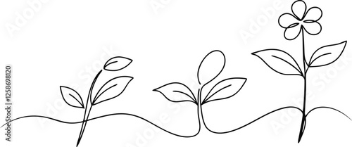 Growth, Seedlings, Plants, Roots, Nature, Line Art, Drawing, Sprout, Development, Life