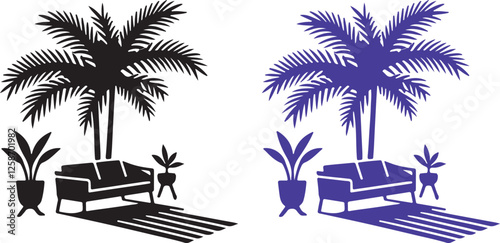 isolated parlor palm icon Vector, parlor palm icon Silhouette,parlor palm icon   set, black parlor palm symbol for logo,color parlor palm icon  Vector illustration, Vector Graphic, EPS 10 