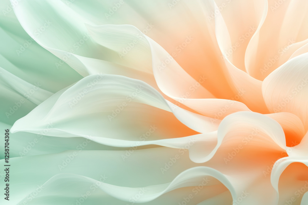 Obraz premium Delicate pastel floral petals in soft focus abstract illustration